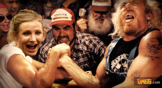 Cameron Diaz Signed to Arm Wrestling Team