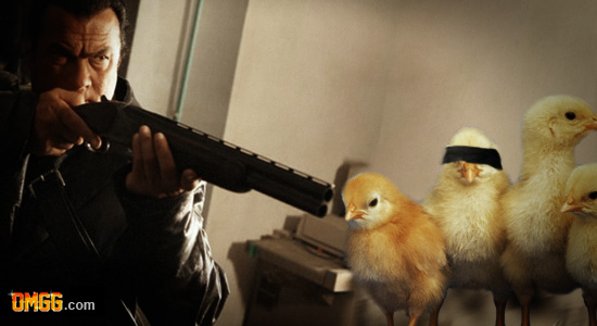 Steven Seagal Kills Chickens