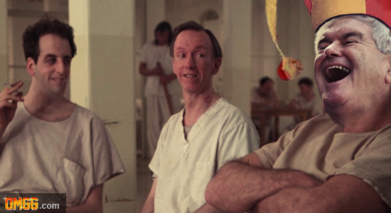 Newt Gingrich Checked Into Insane Asylum