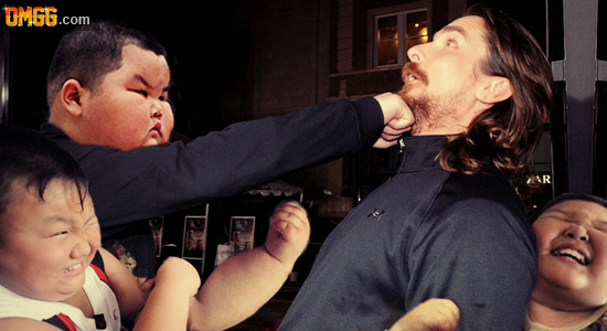 Christian Bale beat up by Chinese