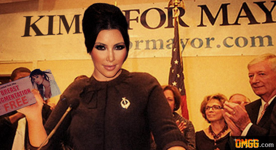 Kim Kardashian Promises Free Plastic Surgery for All as Mayor