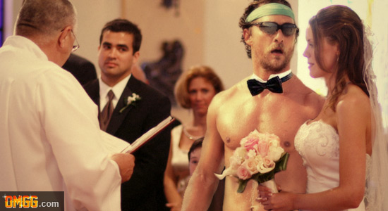 Matthew McConaughey Shows Up to His Wedding Stoned and Shirtless