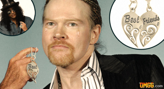 Axl Rose Depressed After His Favorite Necklace is Stolen